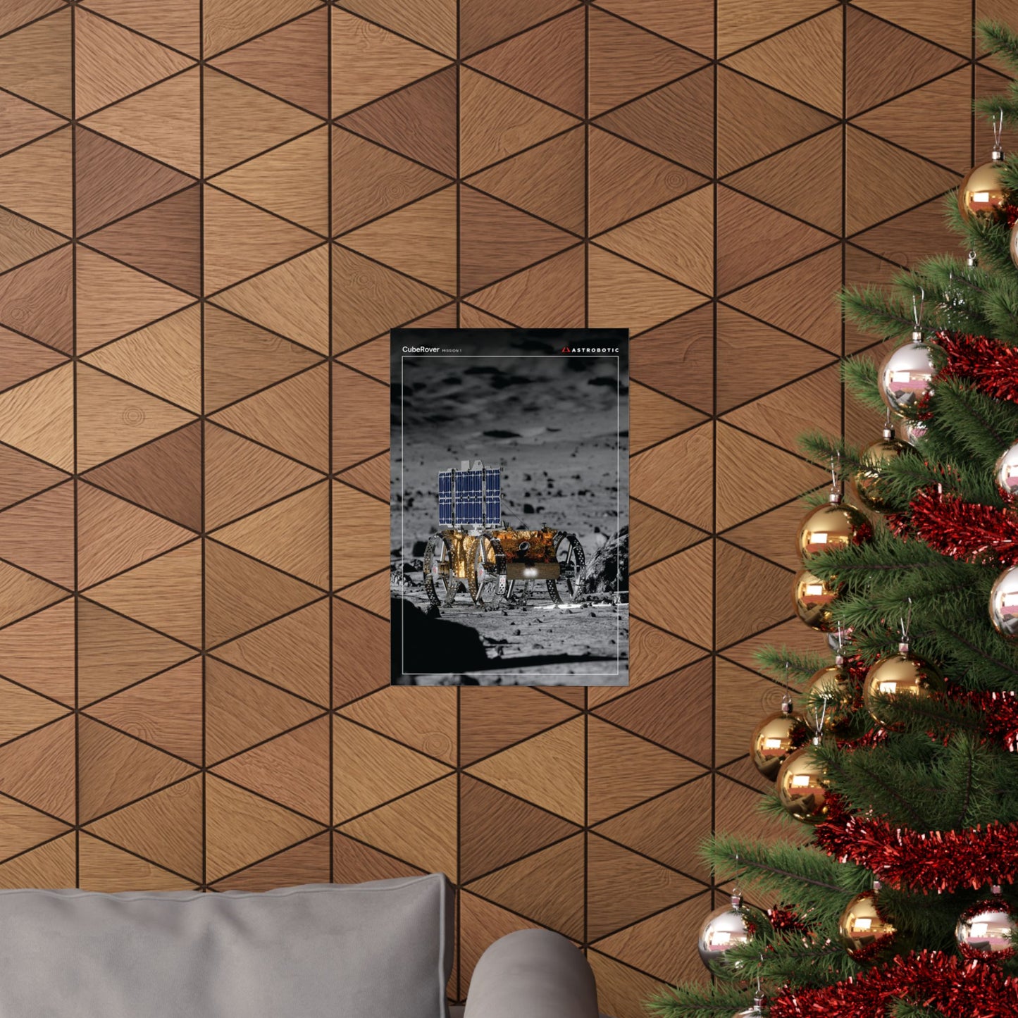 CubeRover on the Moon (Rendering) Poster