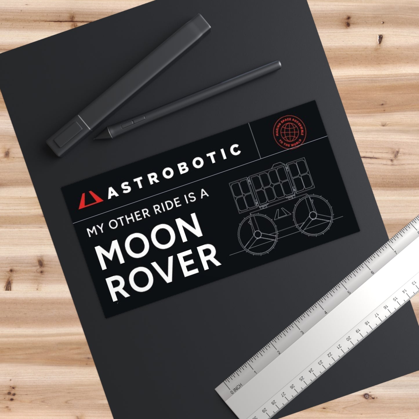 CubeRover "My Other Ride is a Moon Rover" Bumper Sticker