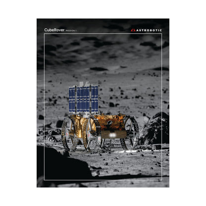 CubeRover on the Moon (Rendering) Poster