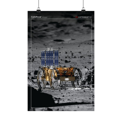 CubeRover on the Moon (Rendering) Poster