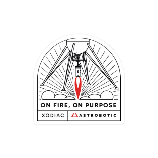 Xodiac "On Fire, On Purpose" Vinyl Sticker