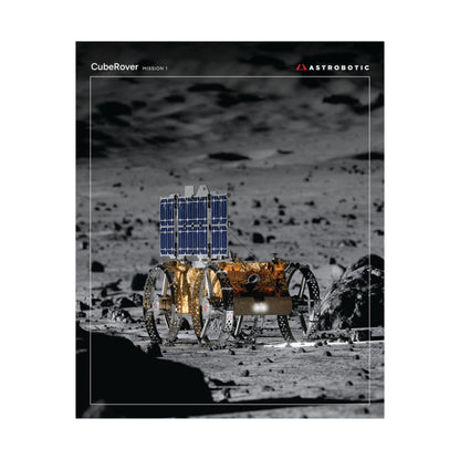 CubeRover on the Moon (Rendering) Poster