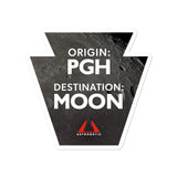 Pittsburgh to the Moon Sticker