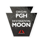 Pittsburgh to the Moon Sticker